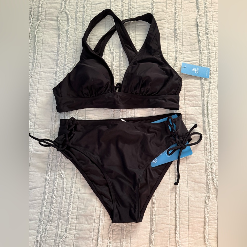Cupshe Black Bikini Set